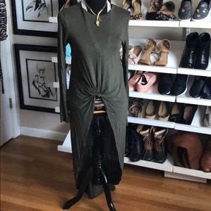 Zara olive green knit top